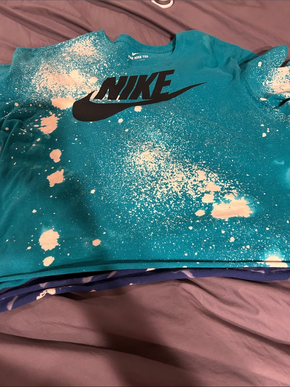 Nike Crop tops distressed & bleached